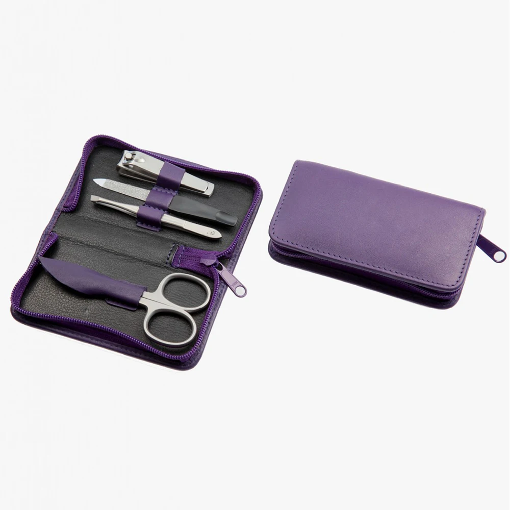 ODM OEM Manicure Set Pedicure Kit Nail Clipper Set 4pcs Professional Men Grooming Kit Stainless Steel Portable Travel 2024