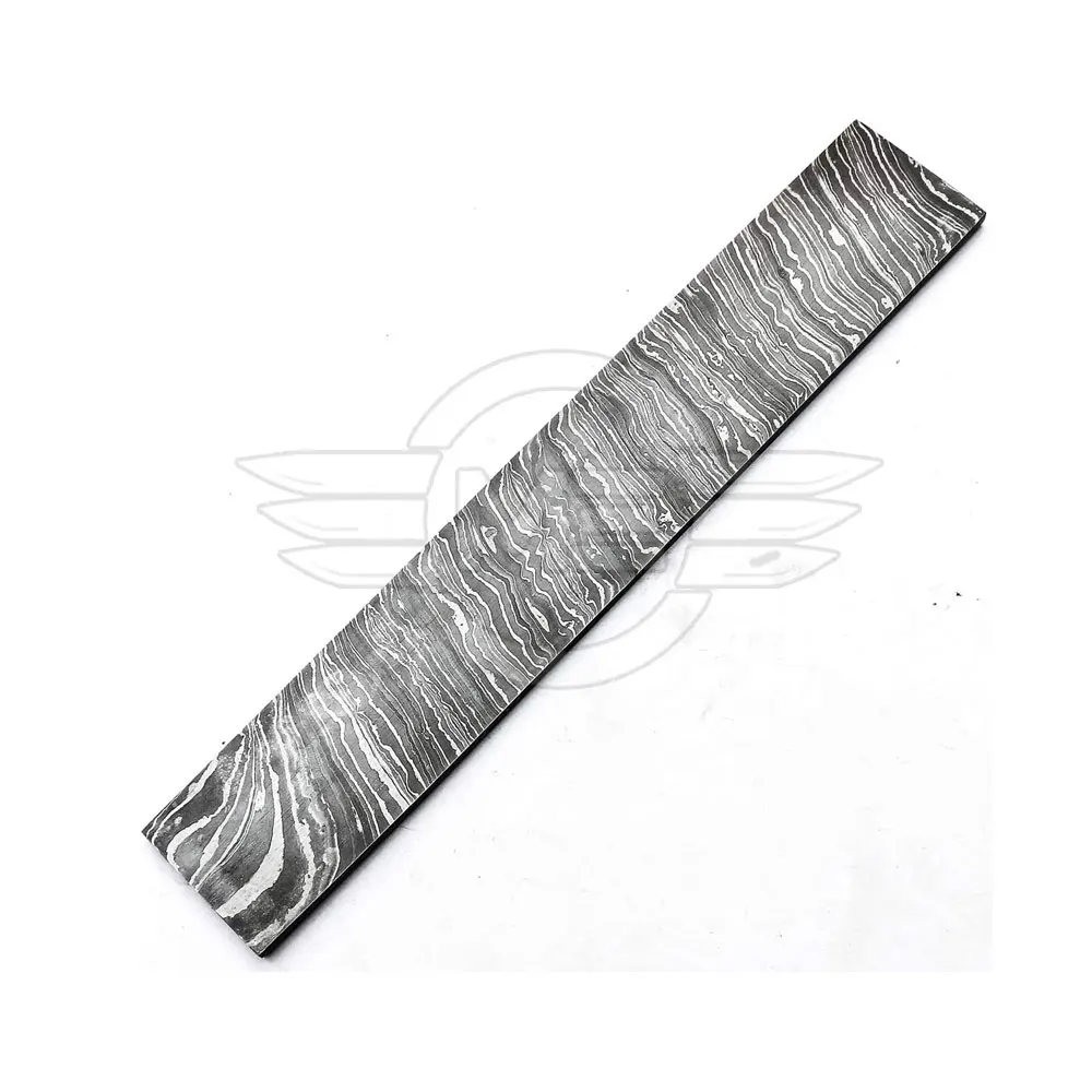 
DAMASCUS BILLET BAR WITH RAIN DROP PATTERN FOR MAKING KNIVES 
