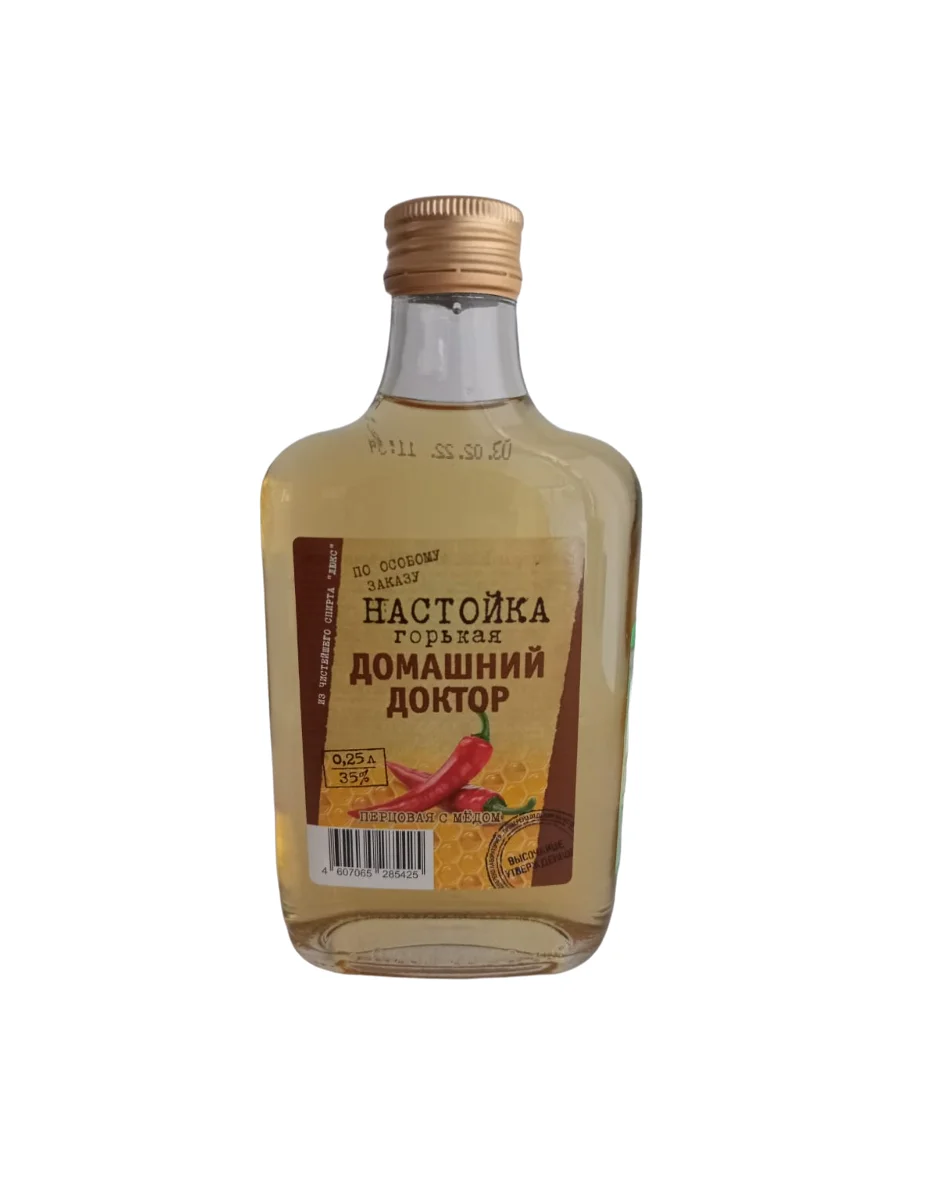 Натуральный ликер 35% 250 мл, настойка перца «Семейный доктор» без искусственных цветов и запахов