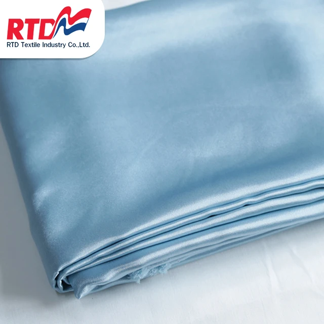RTD Satin Crepe 100% Polyester Fabric - Light Blue WD1152