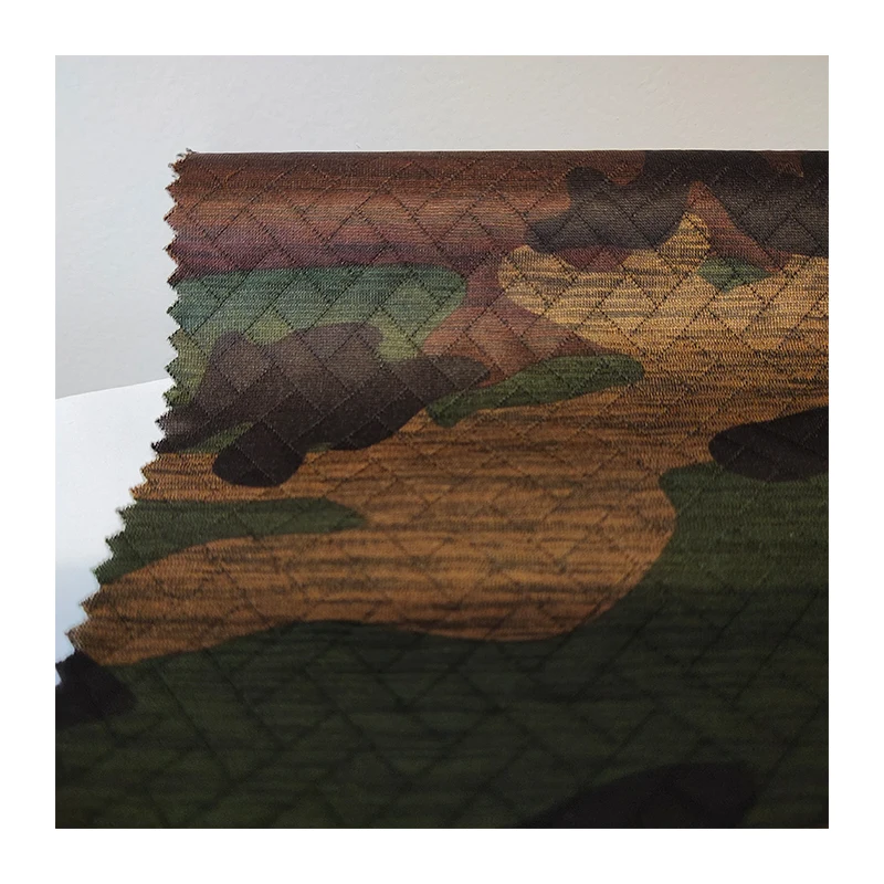  Полиэфирная ткань с камуфляжным принтом мягкая 15% катионная полиэфирная