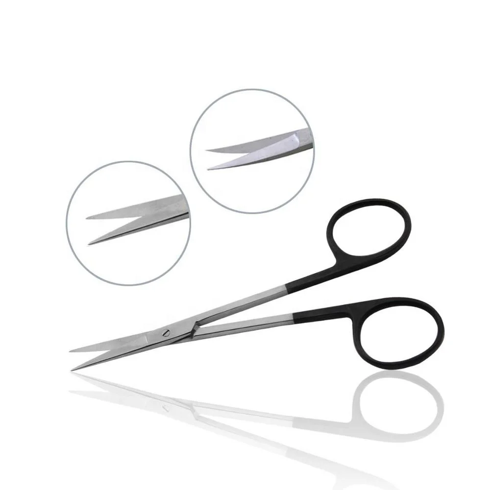 Iris Gum Scissors tc Black Custom Logo Size Color Top Quality 100% German Steel Surgical Dental First Aid Curved /Straight