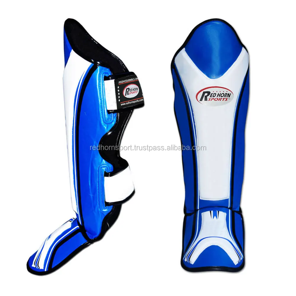Custom MMA shin guard kick boxing, leather leg protectors Shin instep Guards MArtial arts shin instep guards