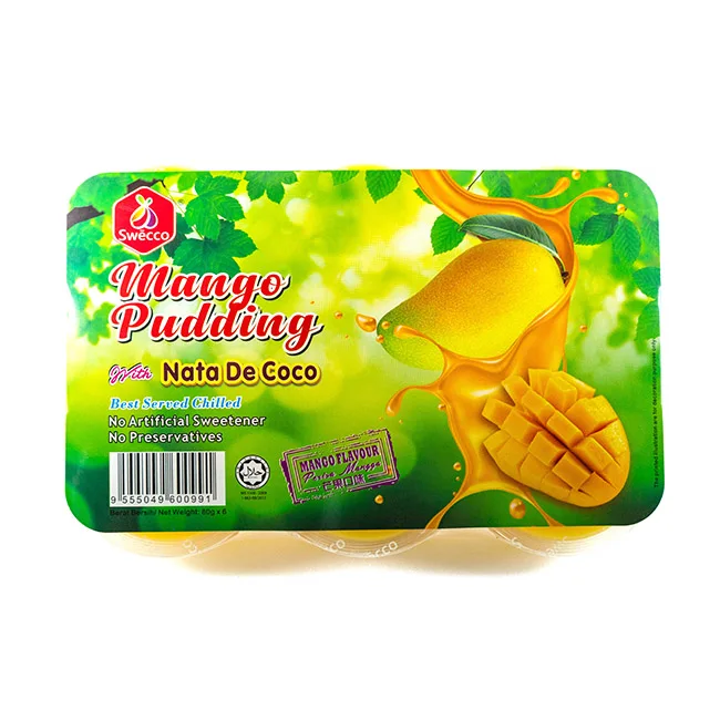 Пудинг со вкусом манго по заводской цене Nata de Coco выжимаемый из натурального сока без искусственных подсластителей быстрая доставка