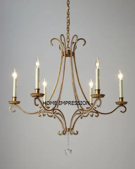 Ring Chandelier for Living Room Pendant Light 18w Led Copper Luminous Acrylic Lamp Decorative Lighting Style Packing Modern Flux