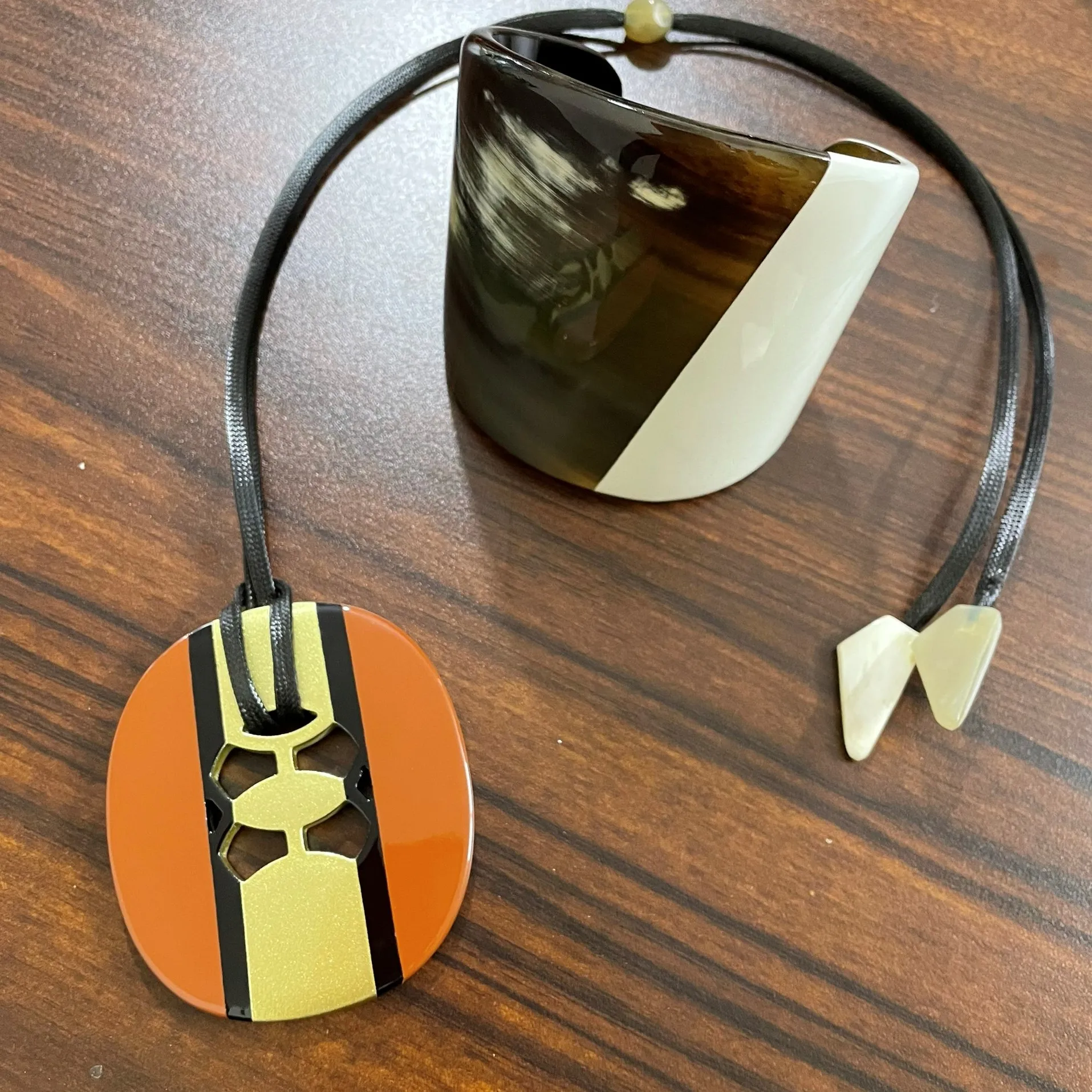 Wholesale HORN CHAIN Lacquer 100% Handmade RecycledBuffalo, Necklace, Horn Jewelry Made in Vietnam