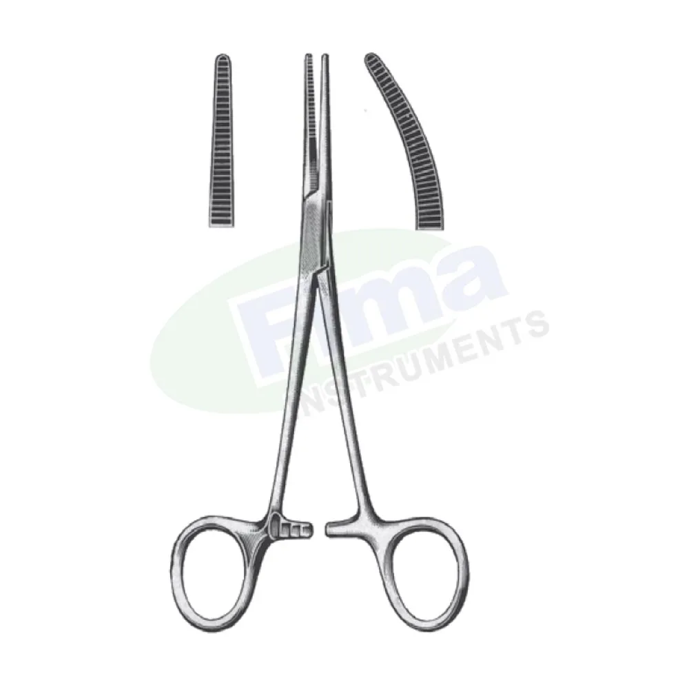 Surgical Hemostatic Kelly Forceps Curved & Straight 14cm Hemostats Forceps