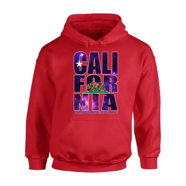 
Custom design California Republic Sweatshirt California Galaxy Print Hoodie 
