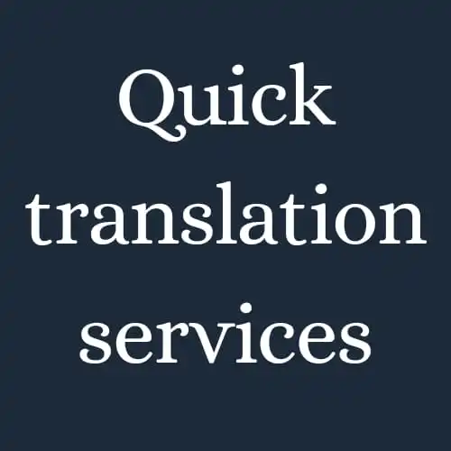 Quick Translation Services translation of German English French AT BEST WHOLESALE PRICE MANUFACTURES IN INDIA
