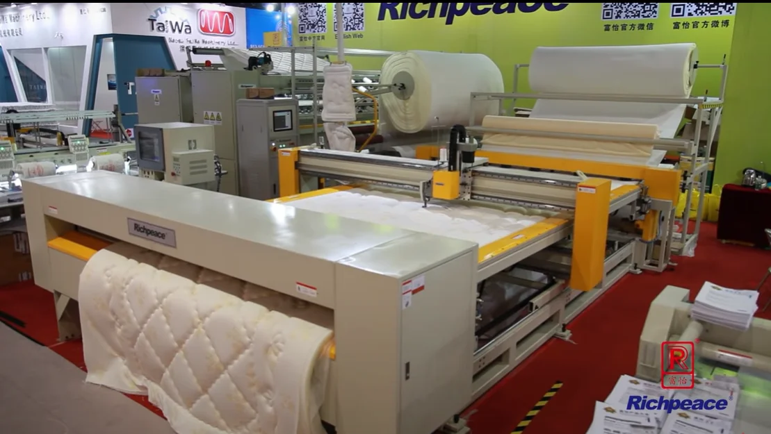  Компьютеризированная автоматическая стеганая машина Richpeace (непрерывная подача)
