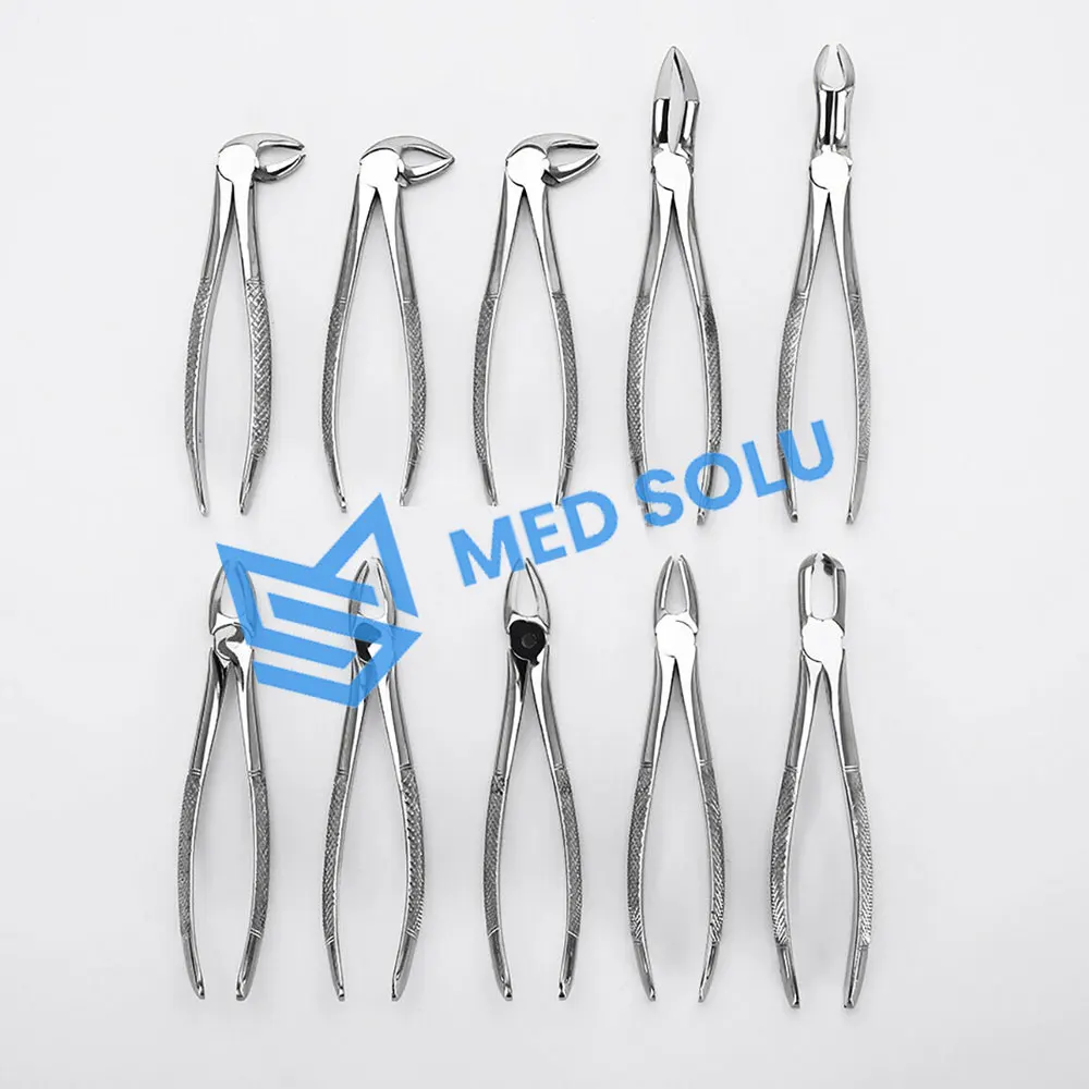 Набор из 10 щипцов для экстракции зубов оптовая цена стоматологические инструменты набор