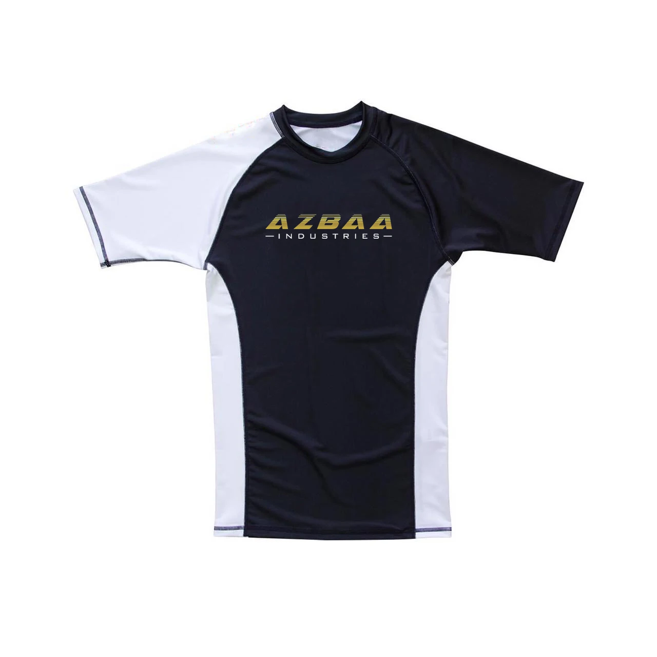 wholesale bjj spandex custom print white and black plain blank  rash guard