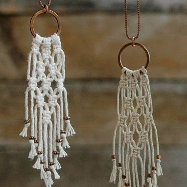2022 Latest Design Macrame Boho Style Cotton Handmade Fancy Macrame Jewellery with Best Price