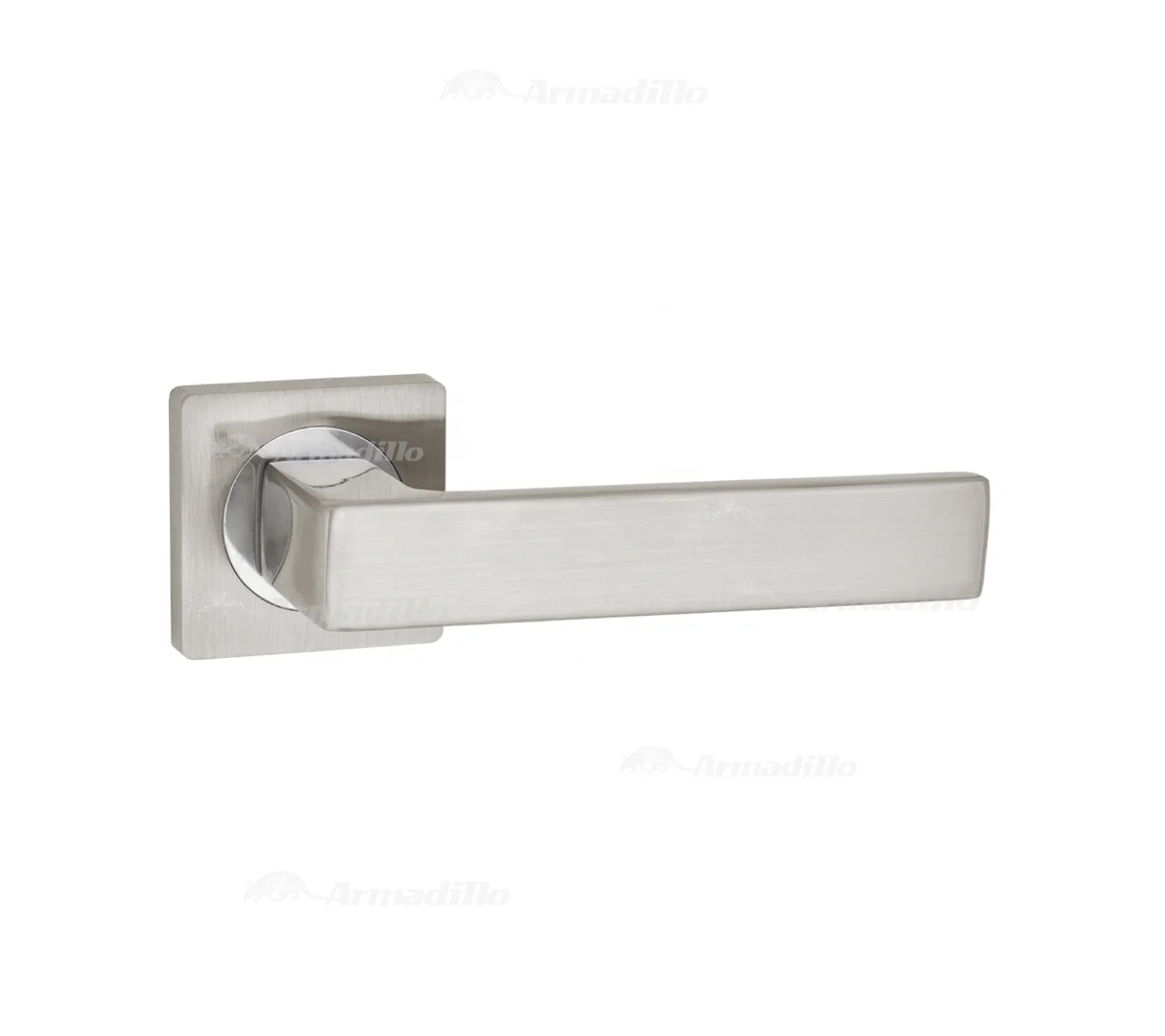 Best selling Aluminum door handle for internal doors satin nickel / chrome