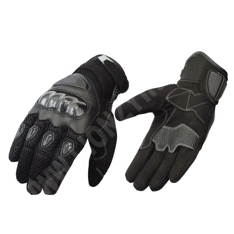 2024 New Model High Quality Customized Motorbike Leather Hand Safety Sport Biker Riding Protection Gloves