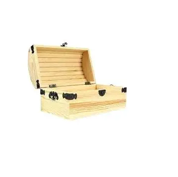 GIFTS & CRAFTS TOYS BOX PARTY & WEDDING USE TREASURE WOODEN STORAGE TRUNK BOX FROM INDIA ANTIQUE DESIGN BOXES WITH METAL LOCK