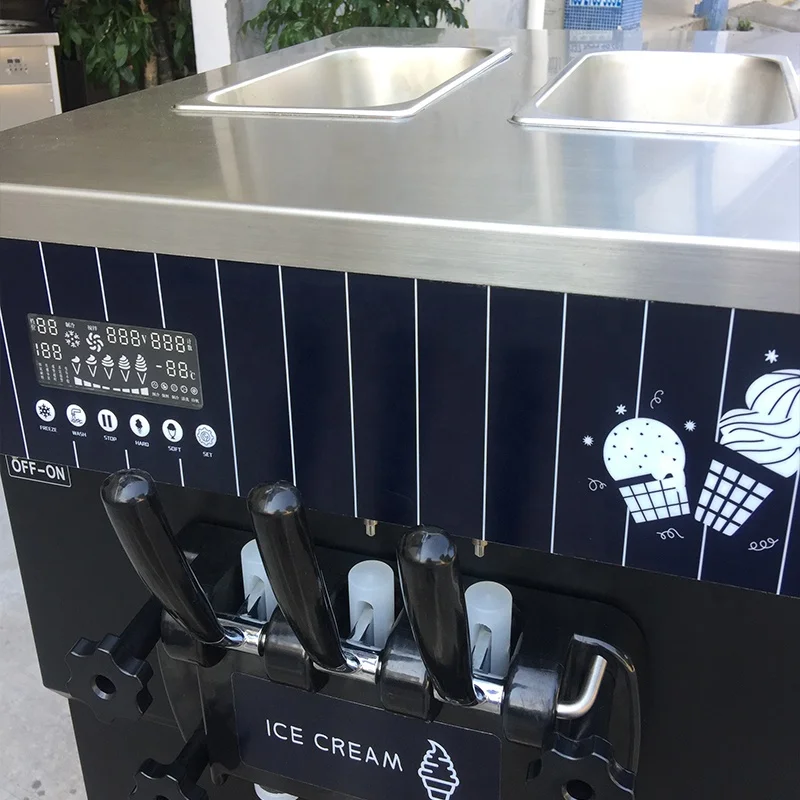 25L/H stand/ table top ice cream machine Soft ice cream making machines with good quality