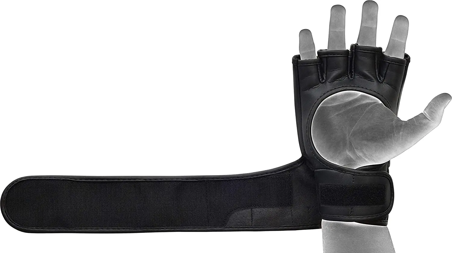 MMA Fight Gloves Grappling and Martial Arts Open Palm Maya Hide Leather Sparring Mitts Good for Cage Fighting Kickboxing