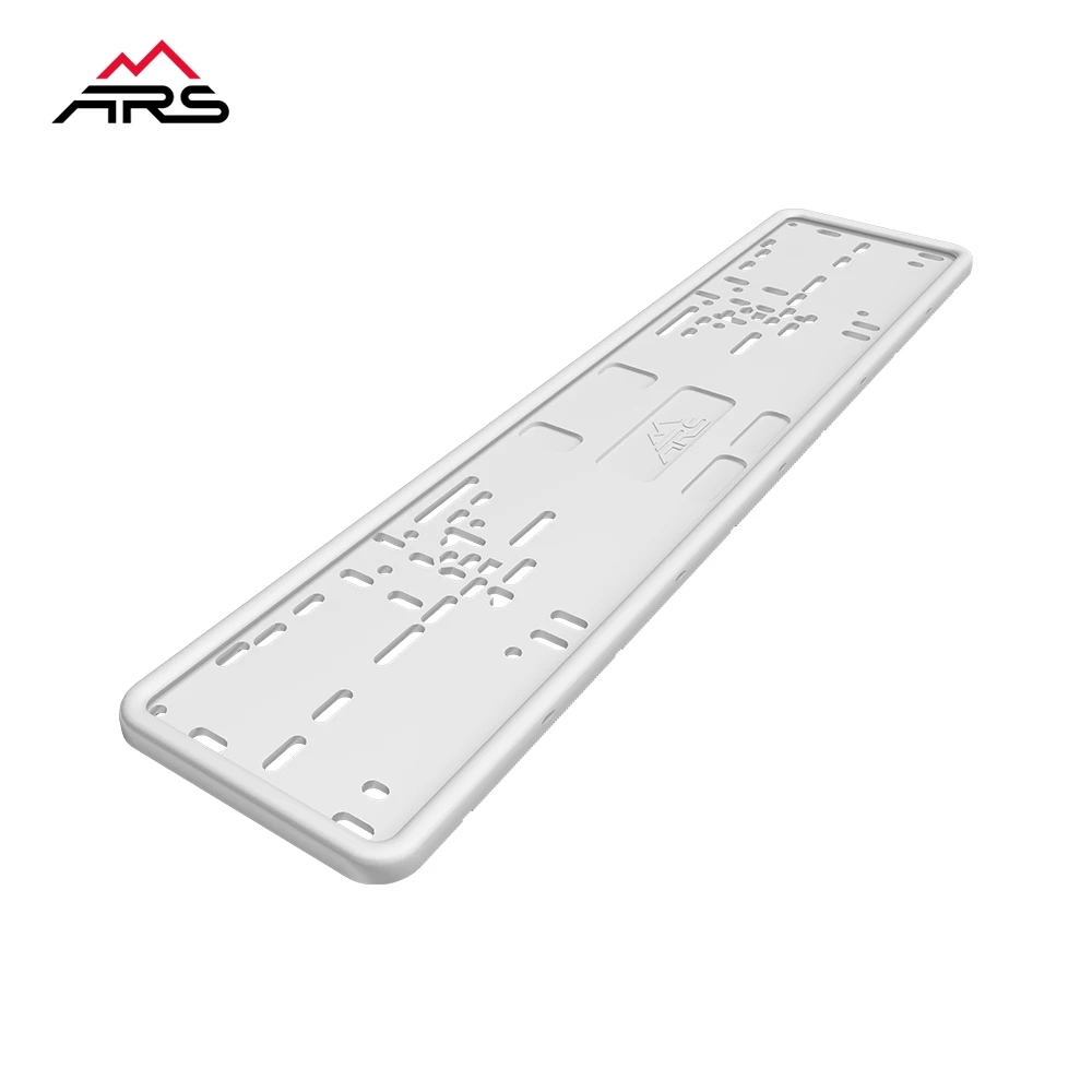 White Silicone License Plate Frame, Rain-Proof, Anti-Rust and Anti-Rattle for Car Plate Frame