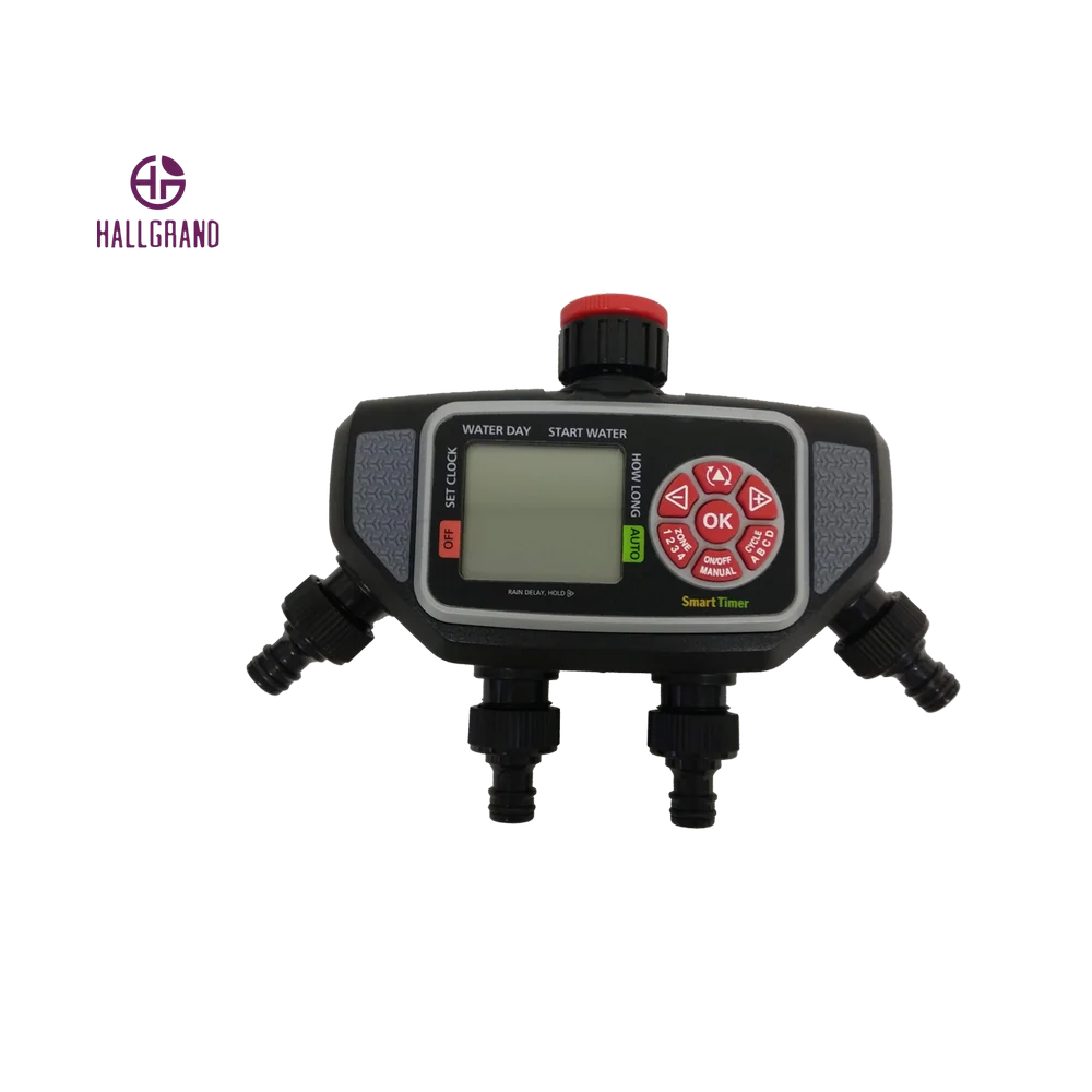 Electronic Watering Timer Garden Water Sprinkler Timer Multiple Zones Programs Run Time Easy Setup and Program Riego Inteligente