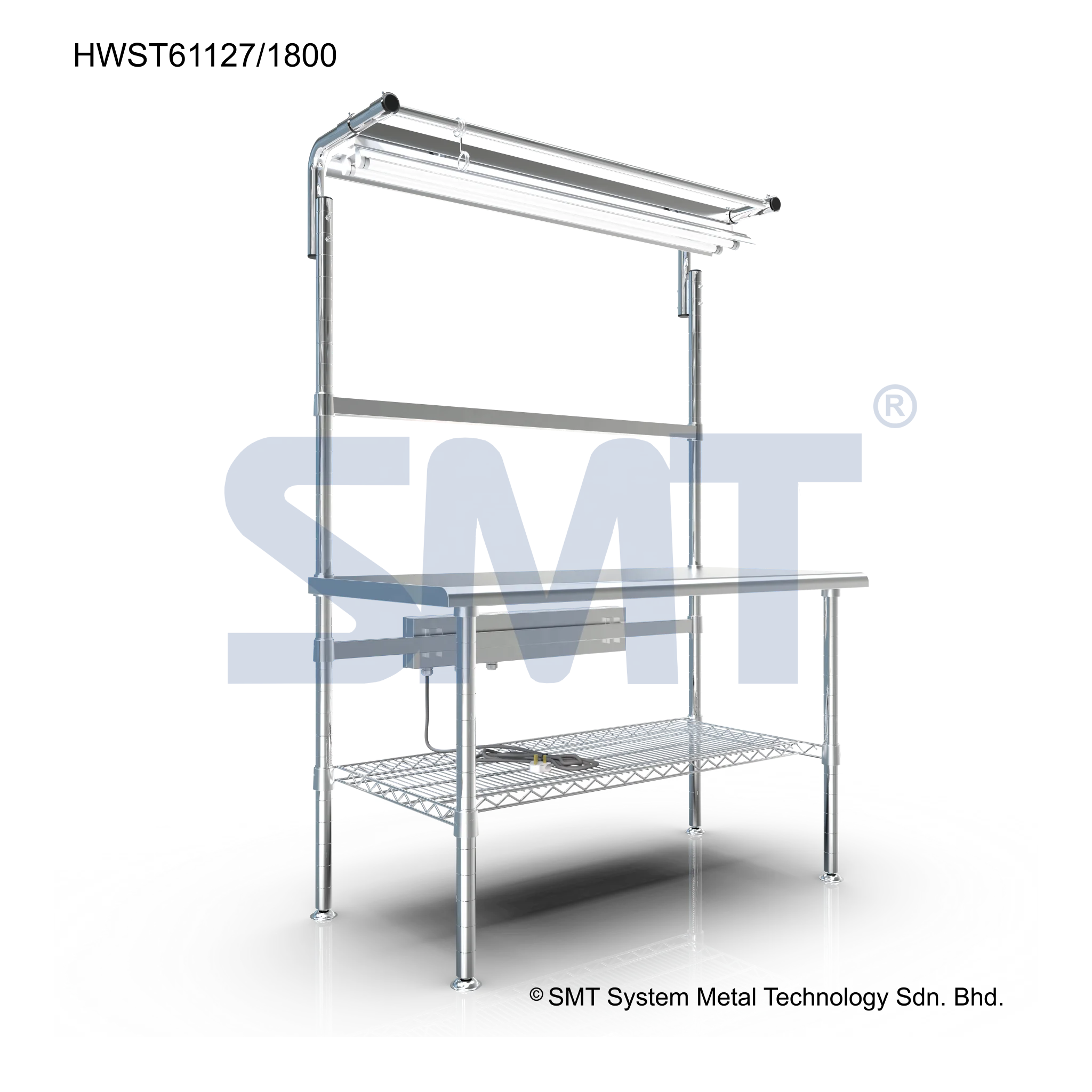 Cleanroom Desk Heavy Duty Workstation Stainless Steel Grade 304 SMT Solid Workbench Industrial Workstation High Quality