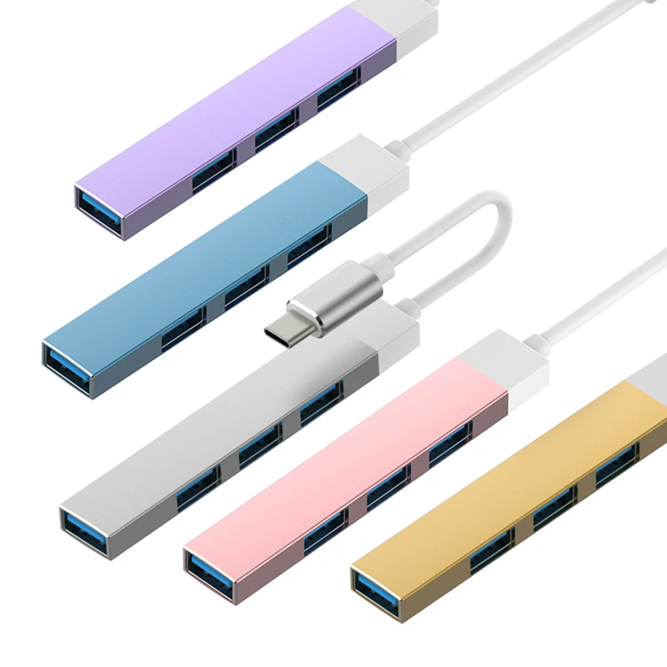 4 в 1 USB-C 3,0 док-станция USB 3,2 до 4 USB-A порта адаптер для MacBook