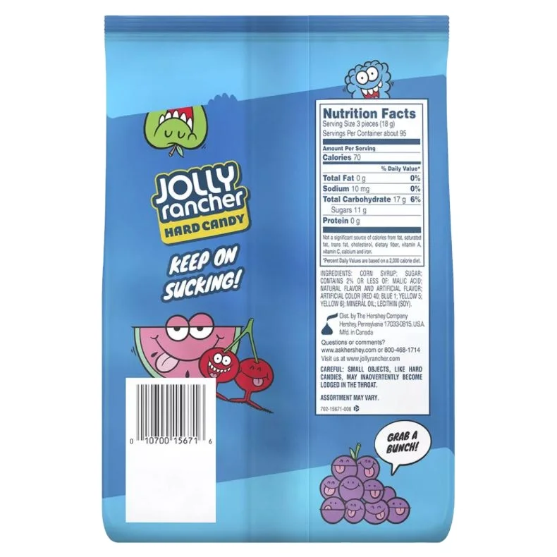 Jolly Rancher Ассорти твердых конфет (россыпью 360 штук)