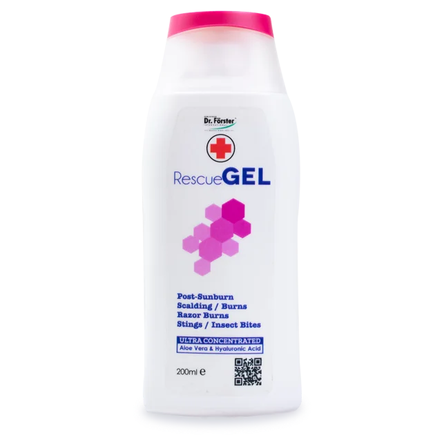 Best Top Natural Ingredients Dr. Forster Organic Rescue Gel Cooling Relief to Skin from Burn Sunburns And Stings Ready Stock