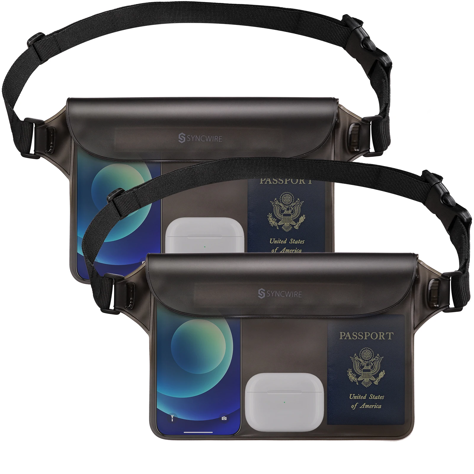 Wholesale Outdoor Sports Luminous Waterproof Fanny Pack Running Jogging Waist Bag Waterproof Phone Waist Belt Pack Travel Bag