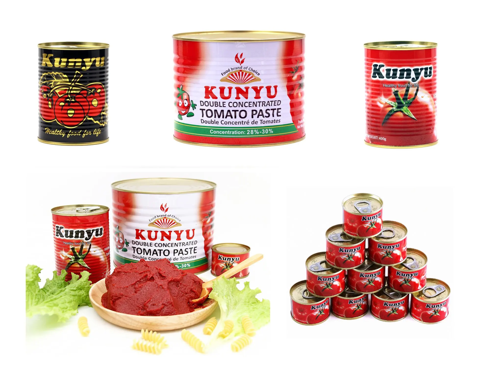 Tomato Paste 28-30% 36-38%, Canned Tomato