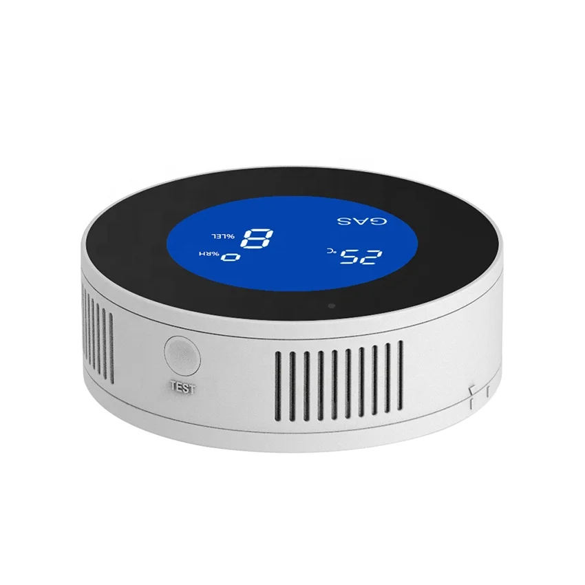 Alarms gas leakage damage avoid CH4 gas detector LCD screen concentration detection App control kitchen alarm