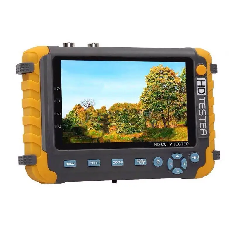 Analog Security Camera 5 Inch Portable TFT LCD HD 1080P AHD TVI CVI CVBS Tester Monitor Four In One Cctv Tester VGA HD  MI input