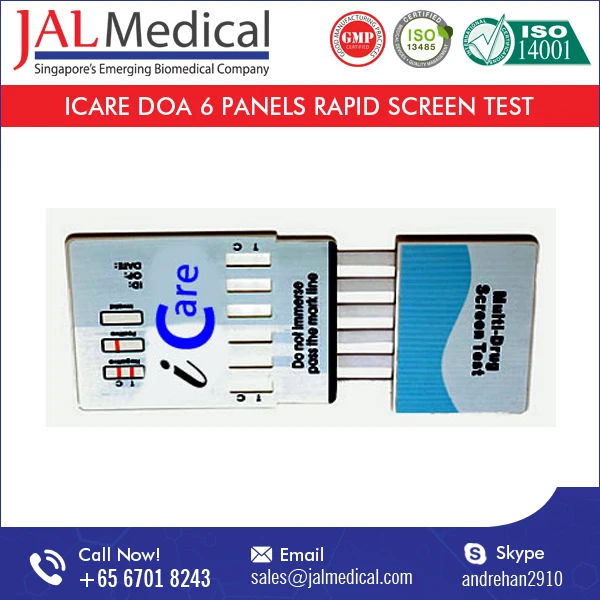 
Suitable for Point-of-Care Testing (POCT) Easy to Use DOA Panel Drug Abuse Test Kit 