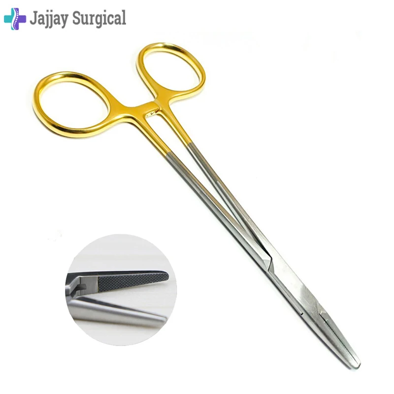 Needle Holder Forceps 14.3cm Tungsten Carbide T.C Dental Surgical Best Quality Medical Instruments