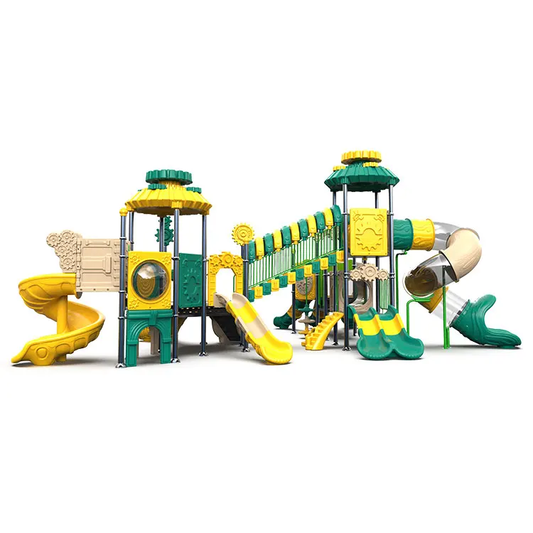  Новейшее детское оборудование для скалолазания уличная игровая площадка пластиковое Уличное игровой площадки с горкой