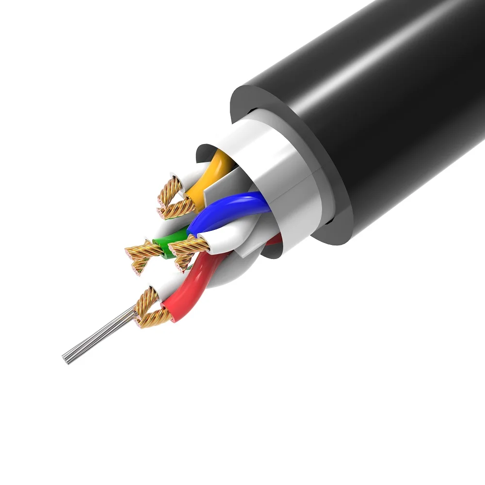 Высокоскоростной сетевой кабель Avier Premium Lite Nyflex Cat6A RJ45 F/UTP тонкие патч-кабели 0 5 м