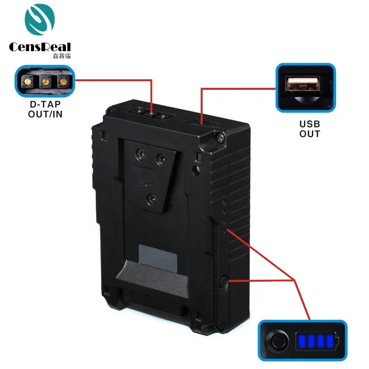 
Censreal 14.8V 190W 230W 285W 300W V-Mount V Lock Battery For Bmpcc 4k Sony Camera Battery Camcorder Video 