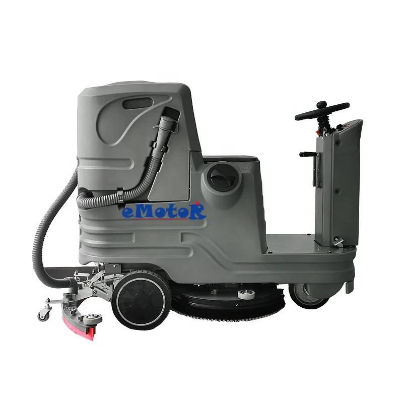 Concrete scrubber cleaning machine ride on automatic scrubbers