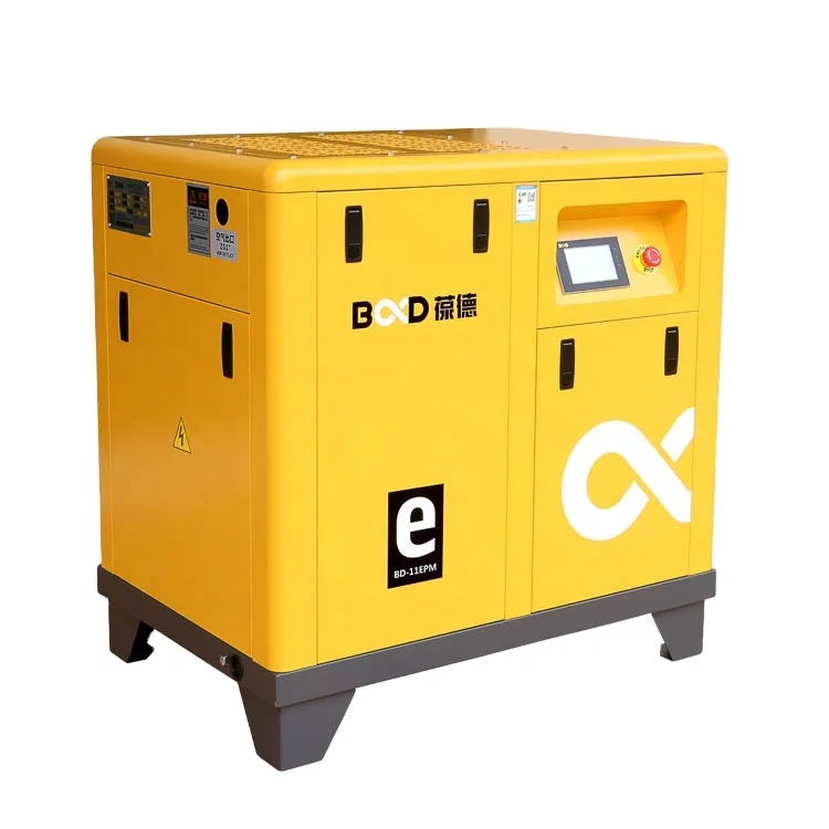 Factory Price 11KW Low Noise Varied Speed Screw Air Compressor