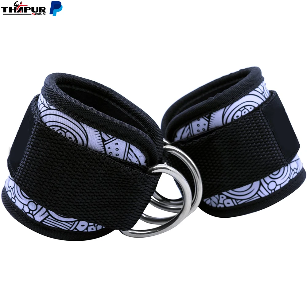 Custom Gym Ankle Strap 6 Weight Lifting PVC Rubber Logo / Woven Logo or Customized PK Sport Safety Sport Ankle Winter Unisex EVA
