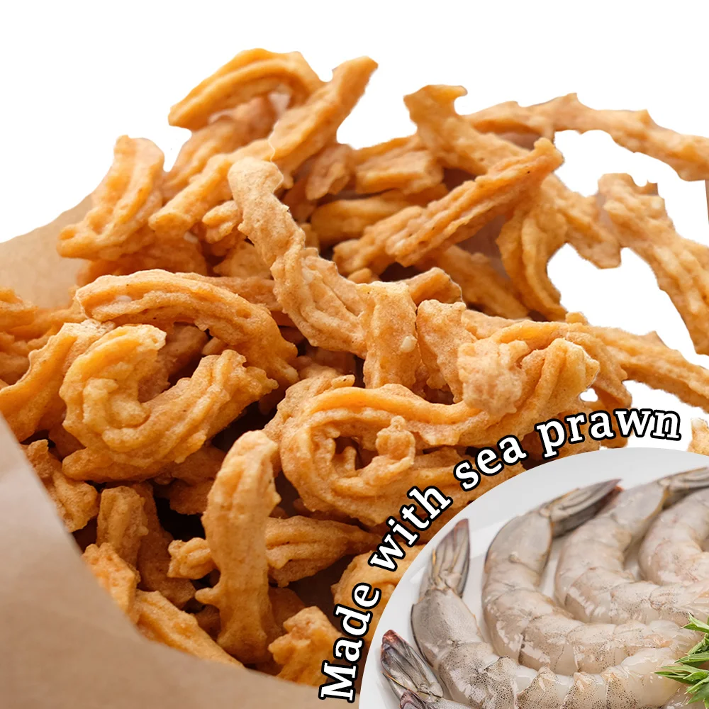 Prawn Muruku Wholesale Instant Healthy Seafood Prawn Shrimp Snack Crispy Cracker Muruku Meat Snack Kerupuk