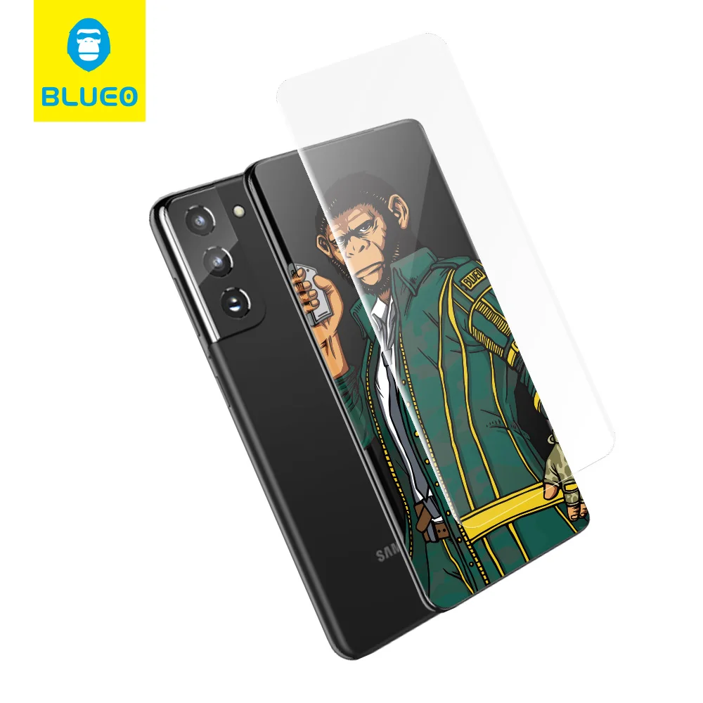 Blueo mobile phones for samsung note 8 note9 note10 note20 ultra uv glue nano liquid tempered glass matte screen priotector