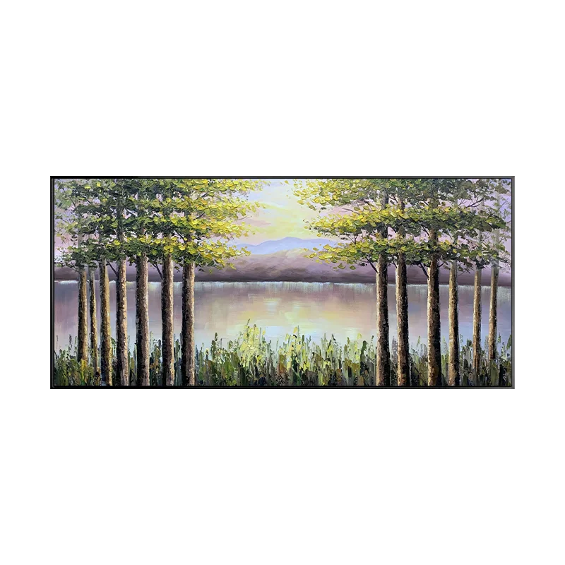 Abstract Golden Leaf Canvas Painting Modern Wall Art Decorative Picture Nordic Style Living Room 20*39 inch