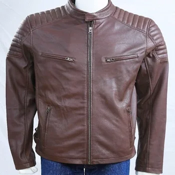 
Men Real Leather Jacket for Gents 
