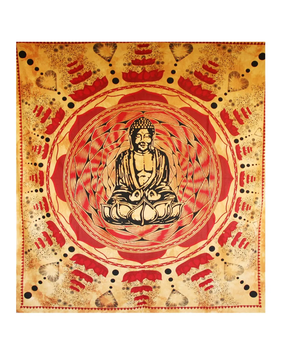 Лотос Будда медитация гобелен индийский хиппи настенный богемный Плед покрывало плед этнический Декоративный Настенный декор искусство