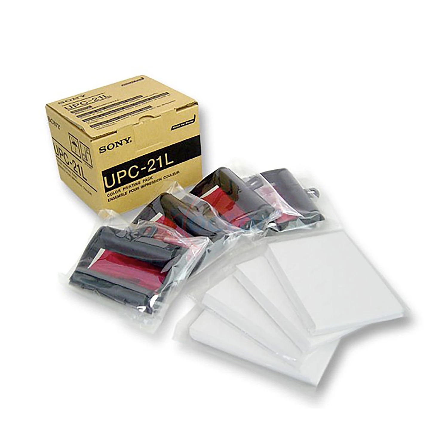 
 Оригинальный комплект бумаги для видеопечати Sony Corporation UPC21L для медицинского ультразвукового цветного принтера в A6-Большой форм-фактор  