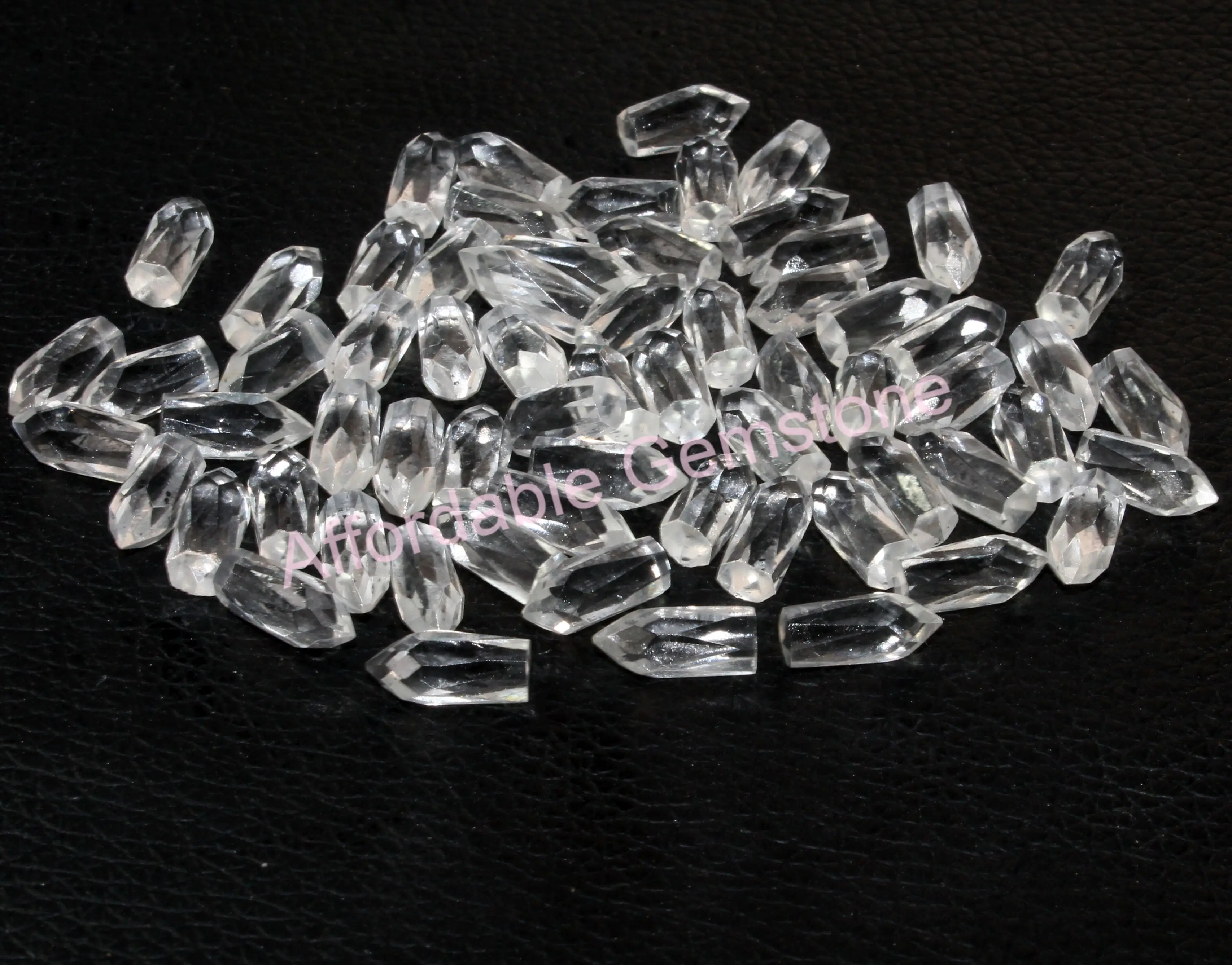 Натуральный хрустальный карандаш в форме камня, топ с отверстием, изготовление ювелирных изделий, драгоценные камни по доступной цене, незакрепленные драгоценные камни, хрустальные украшения