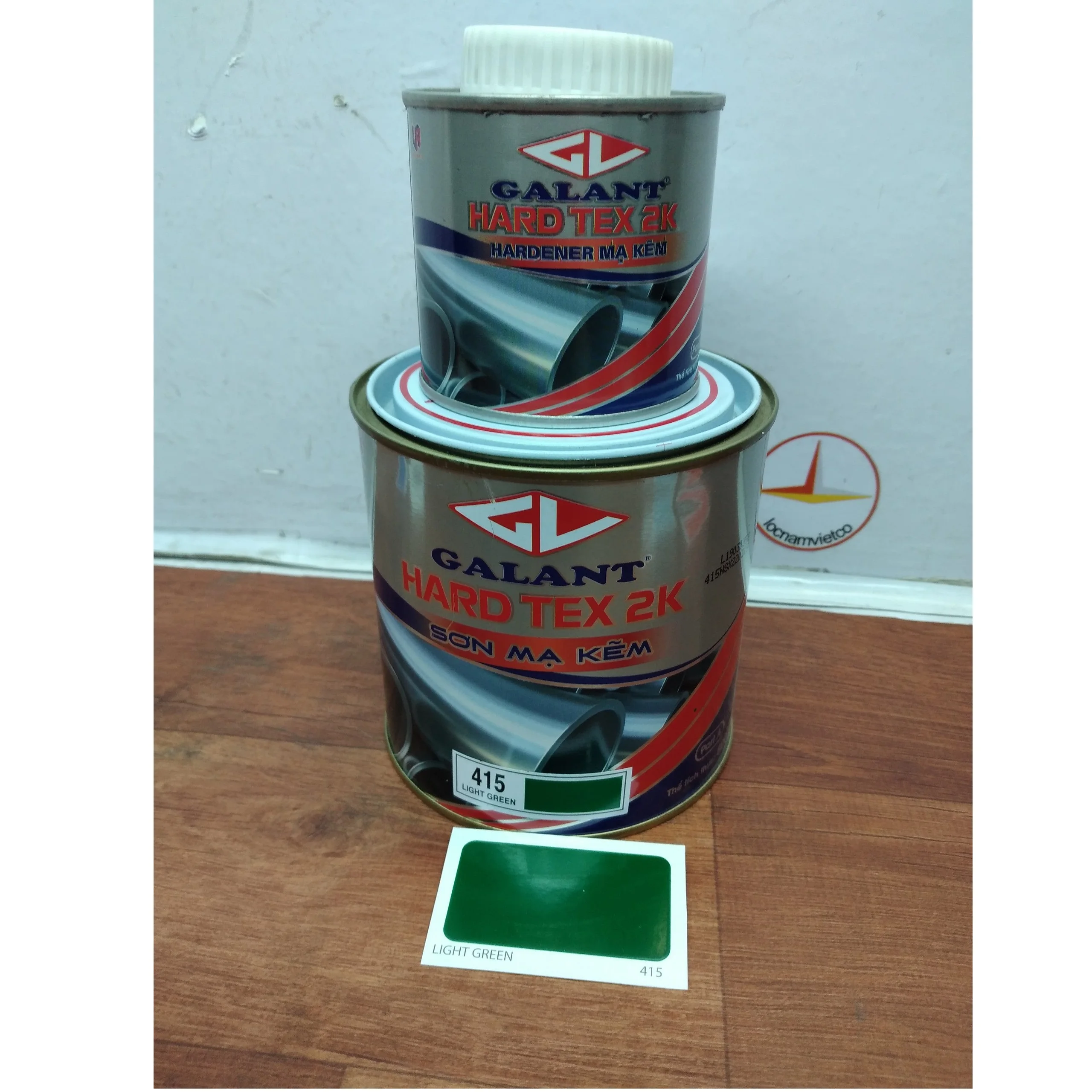 
Light green 415 iron high gloss Galant Hard Tex 2k Galvanized Steel Paint 