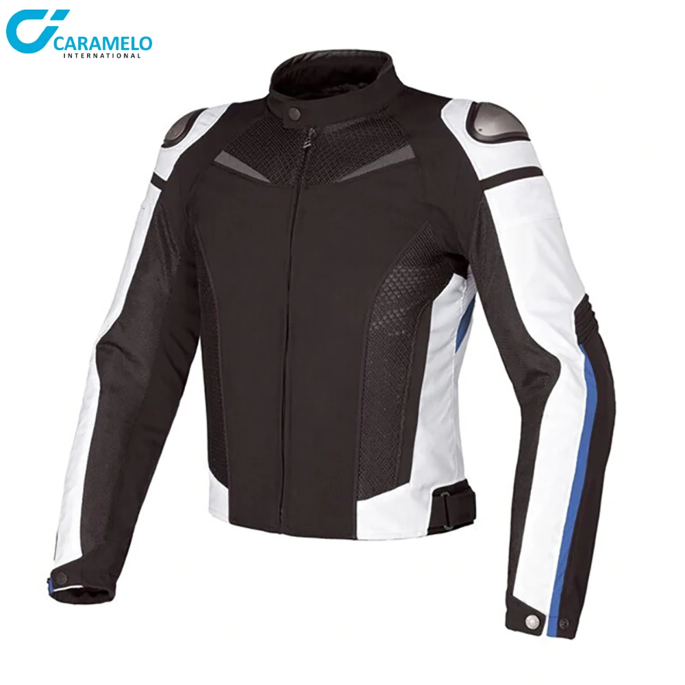 Hot Selling Dain Super Speed Text Textile Jacket Motocross Motorbike Street Moto Blue White Jackets With Protector