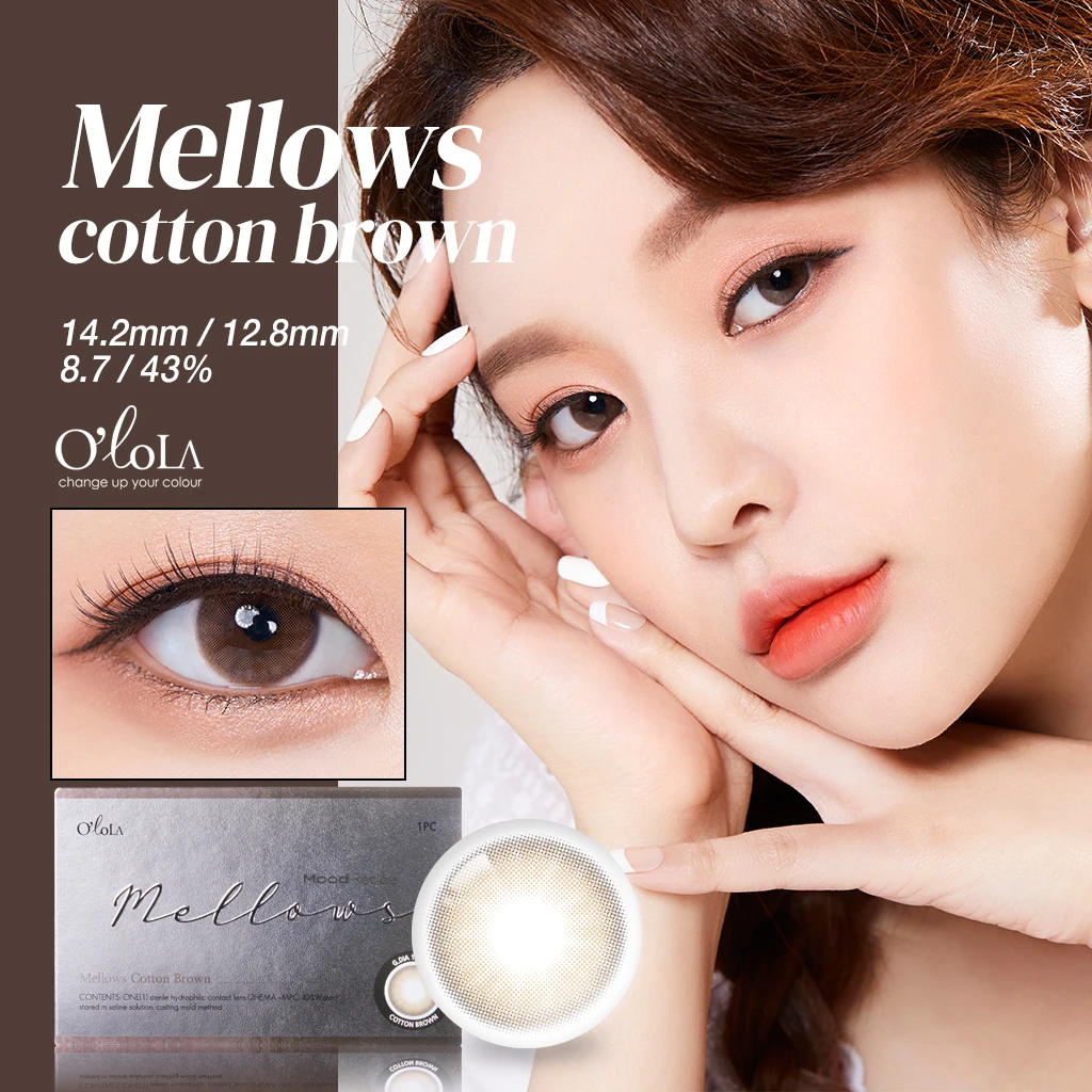 
High quality color contact lens beauty color lens (Mellows cotton brown) 